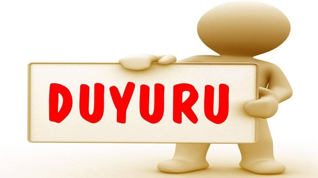 DUYURU - 21 MAYIS